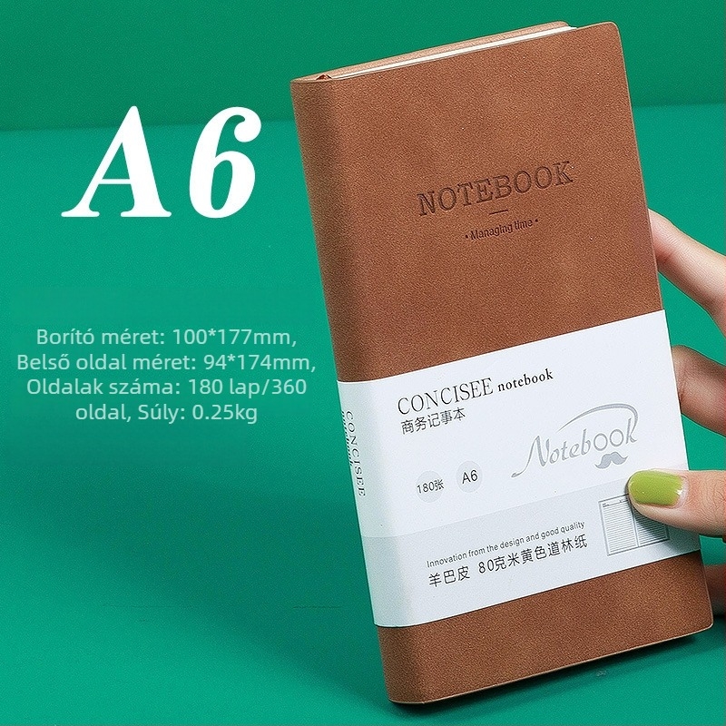 Notebook | Package Printing | Mesterséges bőr borító | Varrt kötés | 300–400 oldal