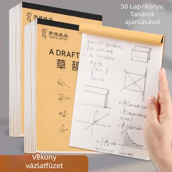 Draft papír felvételi vizsga magiszterihoz, 50–100 oldal, 70 gsm papír, ragasztott kötés, Alive márka