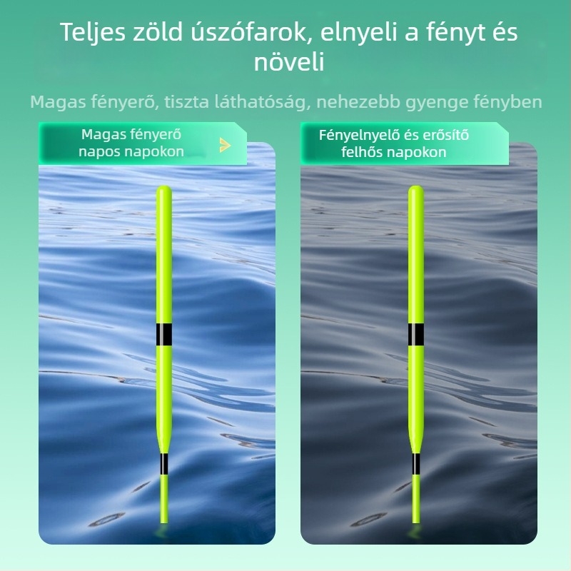 Nano úszókészlet horgászathoz – vertikális sodrás, Mingbo márka, nano anyag