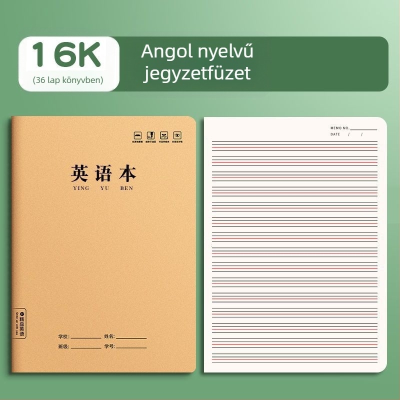 Mengjin gyakorlófüzet Car Line kötés, fedőlap papírból, belső anyag: fa cellulóz