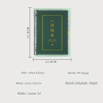 Jiahao jegyzetfüzet, PP borító, kötés elválasztható lapokkal, Forest papír, 40 oldal, 80 g/m², kreatív stílus
