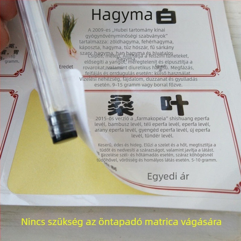 Xinxin szekrény névtáblája – ragasztott címke útmutatóval, nem importált, IP engedély nélkül
