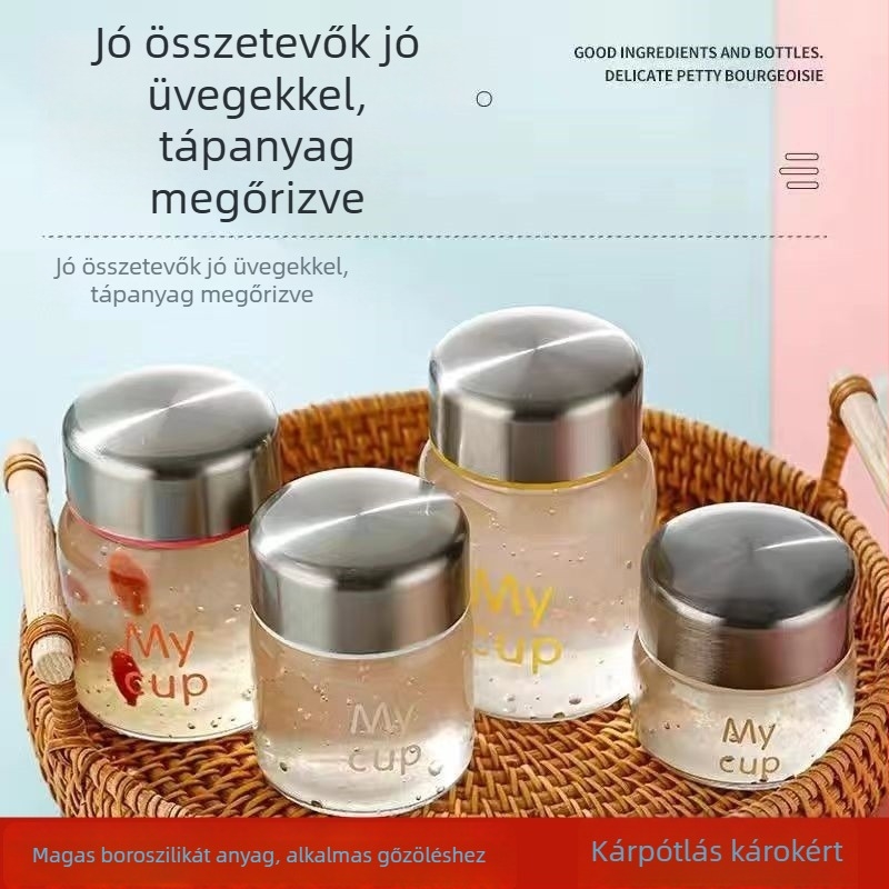 DC magas boroszilikát üveg Bird's Nest üveg, kapacitás 300 ml alatt, kerek forma, mikrohullámú sütőben használható.