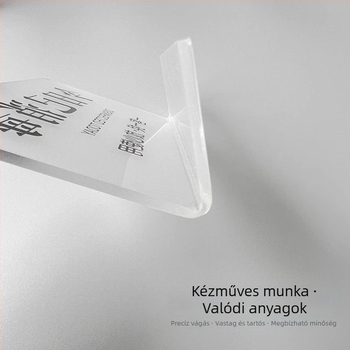 Akril recepciós tábla szállodákhoz és panziókhoz, testreszabható kivitelezés, márka: JVNYI/Junyi