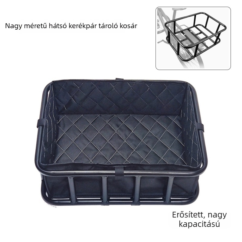 Kerékpár hátsó kosár, vasból, háziállatok szállítására, hegyi kerékpárokhoz