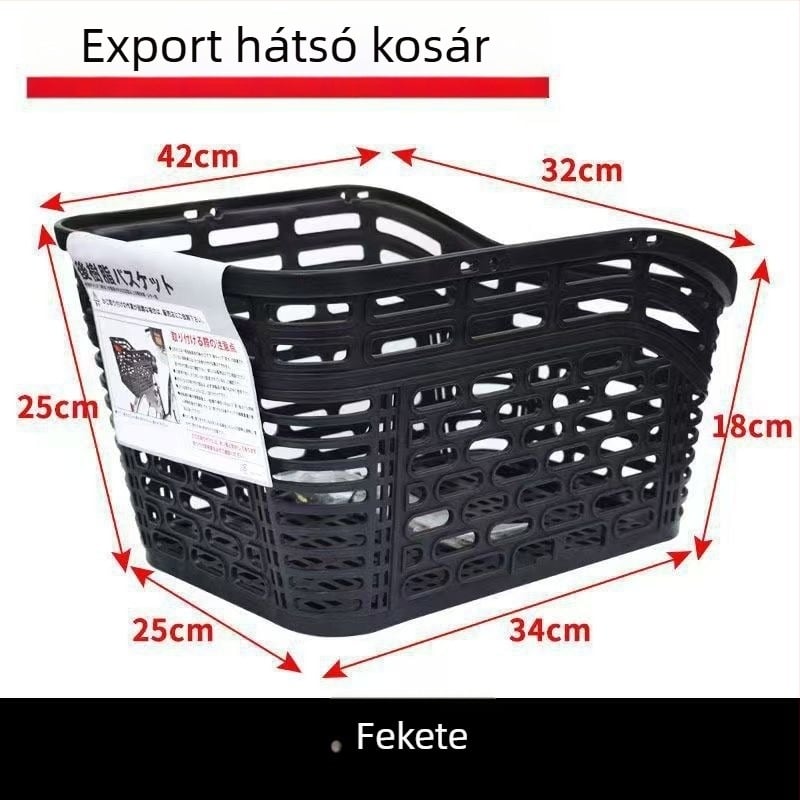 Hátsó kosár elektromos járművekhez kerékpárhoz — műanyag, XUJIU, testreszabható