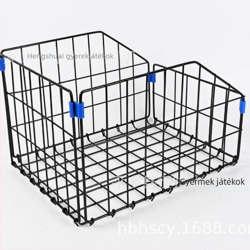 Hátsó kerékpár kosár, összecsukható, nagy kapacitású; Anyag: Vas; Típus: Kerékpár kosár; Márka: Hengshuai; Specifikációk: 42×32×4