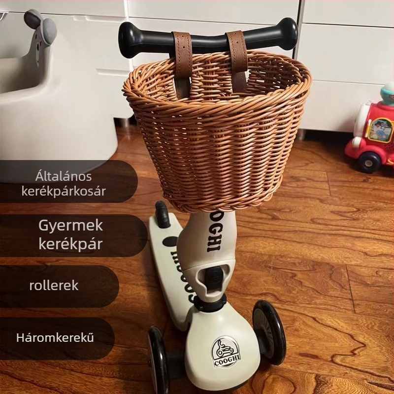 Elülső gyerekeknek szánt kerékpárkosár, testreszabható, anyag: más