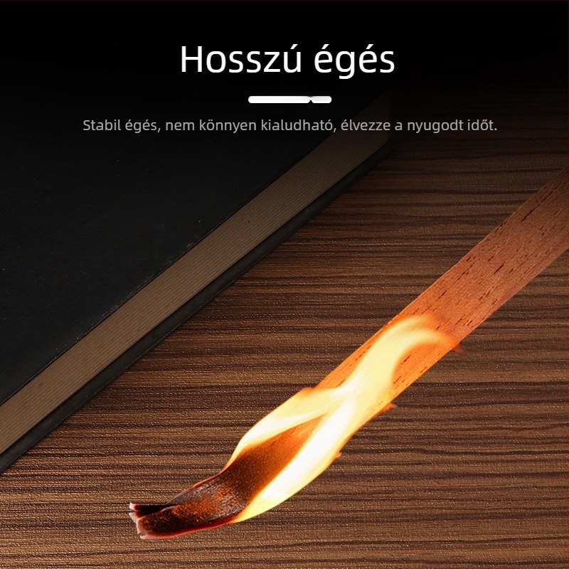 Természetes cédrusfa szeletek szivarokhoz, hordozható, kettős használat – gyújtás és aromatizálás, 30 darab a dobozban