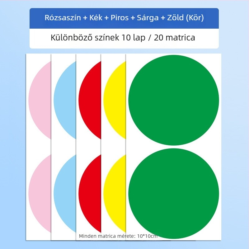 Öntapadós matricák szív alakú, bevont papíron