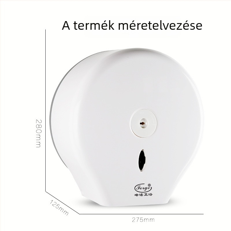 Fali műanyag toalettpapír-hordó, falra szerelhető, modell Fq-606-a, multifunkcionális fürdőszobai szervező