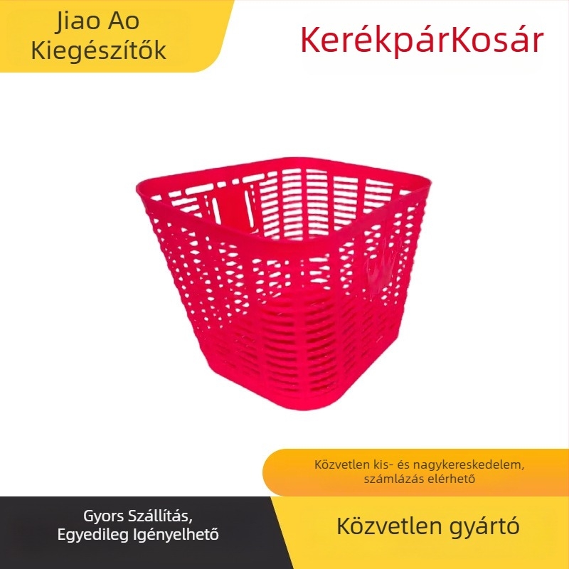 Elülső kerékpárkosár – műanyag, Jeo márka, alkalmas babakocsira