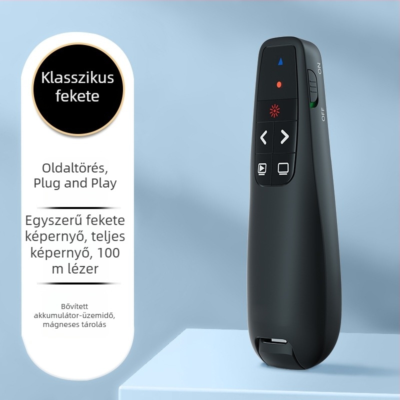 Lézeres oldalfordító toll PPT-hez — ABS, RF039, logónyomtatás elérhető, PPT oldalváltás: igen