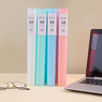 PP átlátszó beillesztő mappa A3 információs füzethez, 20–30 oldal, külső panel 0,8 mm, belső oldal 0,035 mm