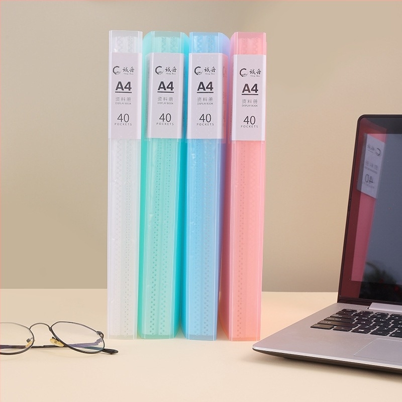 PP átlátszó beillesztő mappa A3 információs füzethez, 20–30 oldal, külső panel 0,8 mm, belső oldal 0,035 mm