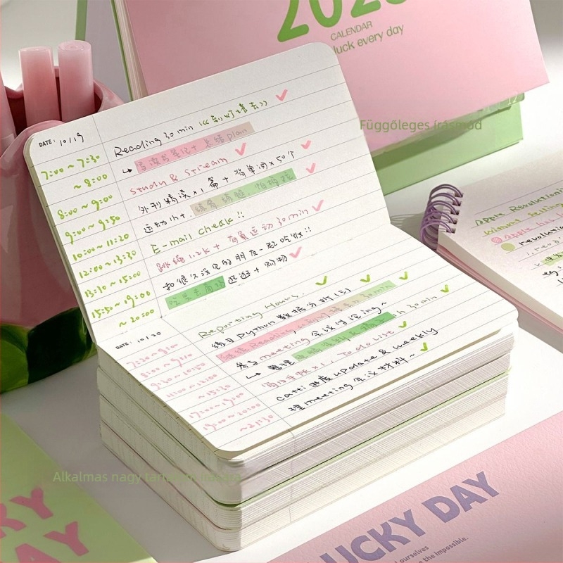 Mengmeng Egér kreatív felnyitható notesz, spirálkötés, vízszintes elrendezés, hordozható, üzleti stílus (Spirálkötés; Papír: fa cellulóz; Papír tömege: 40 g/m²; Oldalak: 50–100)