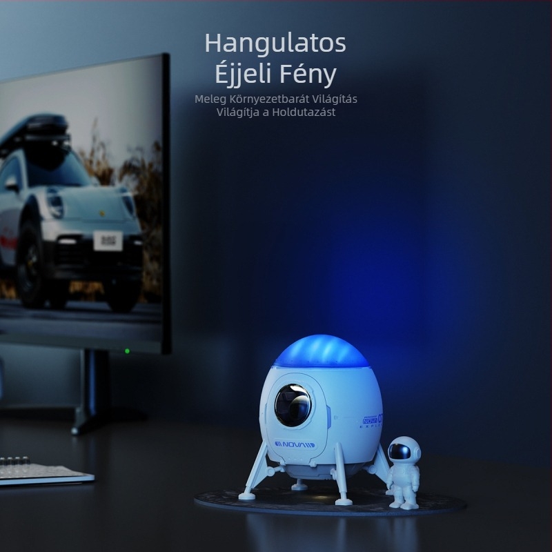 Csillagos ég lámpa Bluetooth hangszóróval és víz-hullám projekcióval, éjszakai fény