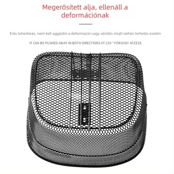 HANLI Vasból Készült Elülső Kerékpárkosár, Hálós Kialakítás — Anyag: Vas; Típus: Elülső kerékpárkosár; Márka: HANLI