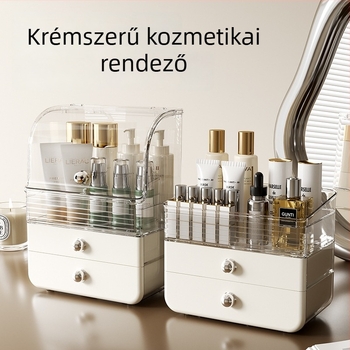 Chenjia műanyag kozmetikai tároló íróasztalhoz, fiókos dizájn, porálló, testreszabható