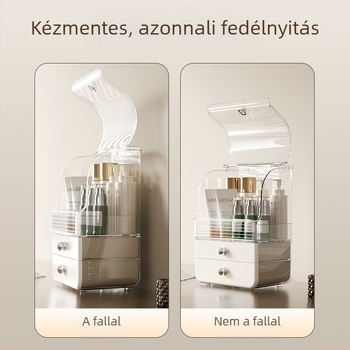 Chenjia műanyag kozmetikai tároló íróasztalhoz, fiókos dizájn, porálló, testreszabható