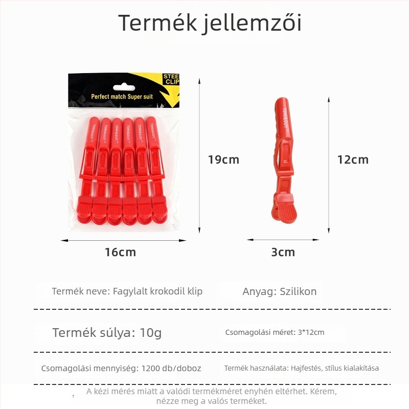 Mingxia kacsa csőr formájú hajcsat – műanyag, univerzális felhasználás