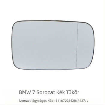 BMW 7-es sorozathoz (2002-2006) hátsó nézet tükrének lencséje, dupla görbületű tükör, 12V, modell 51167028428R