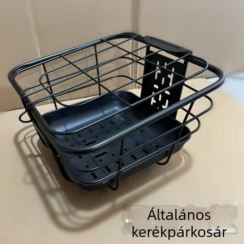 Elektronikus kerékpár kosár, első kosár és alsó acélkosár, tágított kosár-design, vasból készült konstrukció, testreszabható