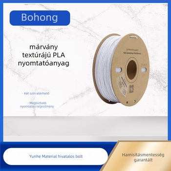 PLA filaments gránit textúrával, nyomtatási sebesség 50-350 m/s, fúvóka 0,4 mm