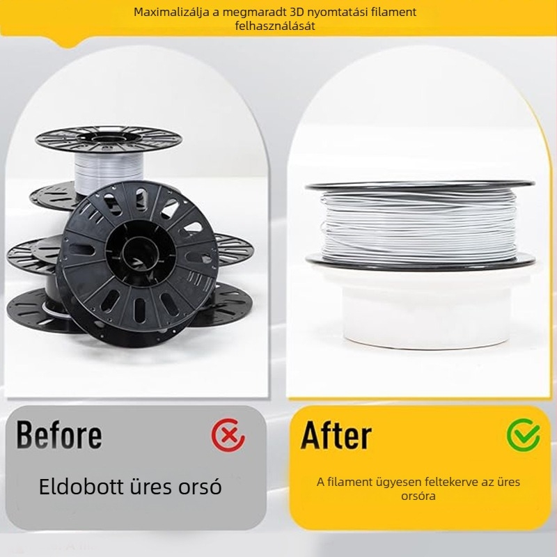 Kézi tekercselő készülék 3D nyomtatáshoz, 20 cm-es tekercsekhez, 1 kg, univerzális típus
