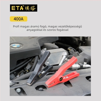 ETA3166A 400A Magasáramú krokodilcsipesz – Tesztklipsz védőburkolattal
