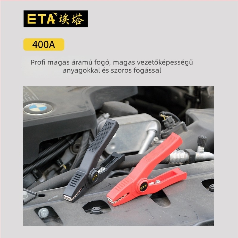 ETA3166A 400A Magasáramú krokodilcsipesz – Tesztklipsz védőburkolattal