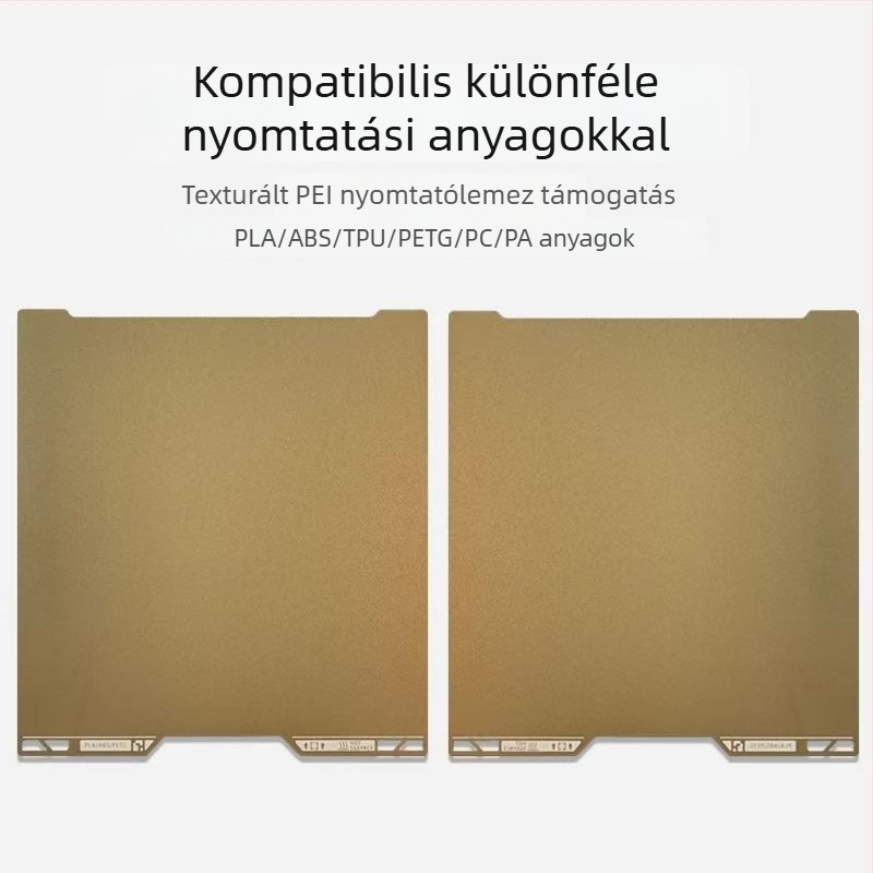 H2C 3D nyomtatóhoz rugós acél + PEI melegágy platforma, 460 g, professzionális osztály