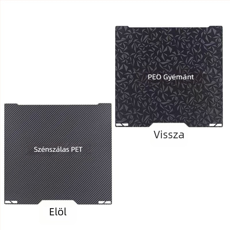 H2C 3D nyomtatóhoz rugós acél + PEI melegágy platforma, 460 g, professzionális osztály