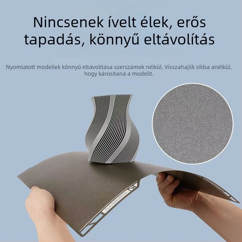 H2C 3D nyomtatóhoz rugós acél + PEI melegágy platforma, 460 g, professzionális osztály