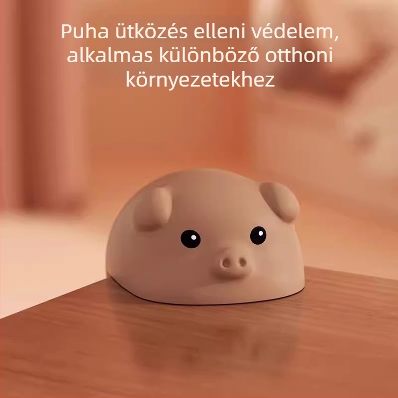 Asztal- és páraelszívó sarokvédő, puha szilikon, derékszögű sarok, rajzfilmszerű dizájn