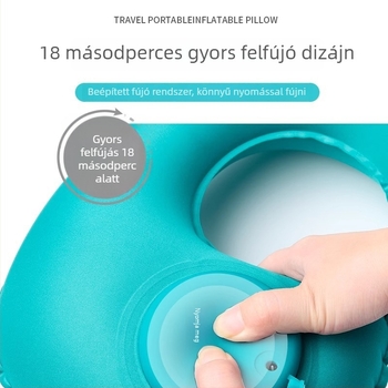 Felfújható U-alakú nyakpárna, PVC, modell B5188/B5189, tömeg 72 g, hordozható utazási párna