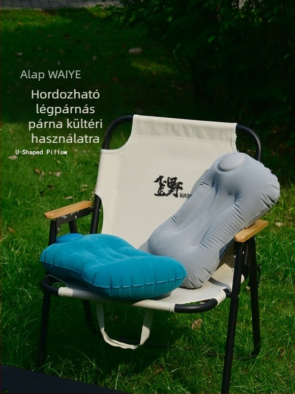 Összecsukható, felfújható utazó párna — kényelmes alvópárna, hordozható utazási párna — Crooked Wild, Survival Tools