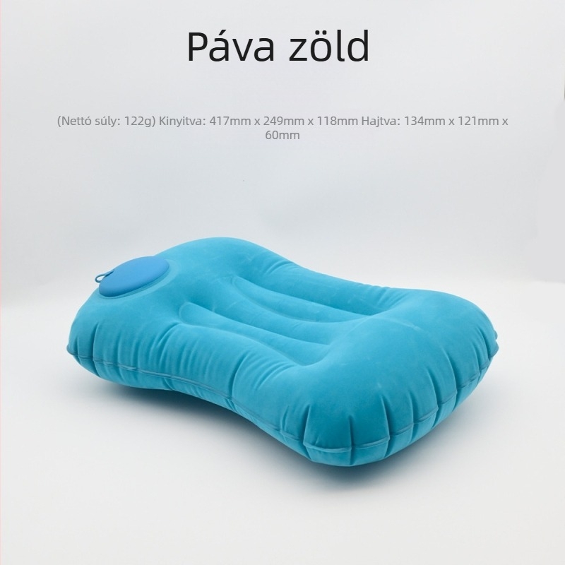 Összecsukható, felfújható utazó párna — kényelmes alvópárna, hordozható utazási párna — Crooked Wild, Survival Tools