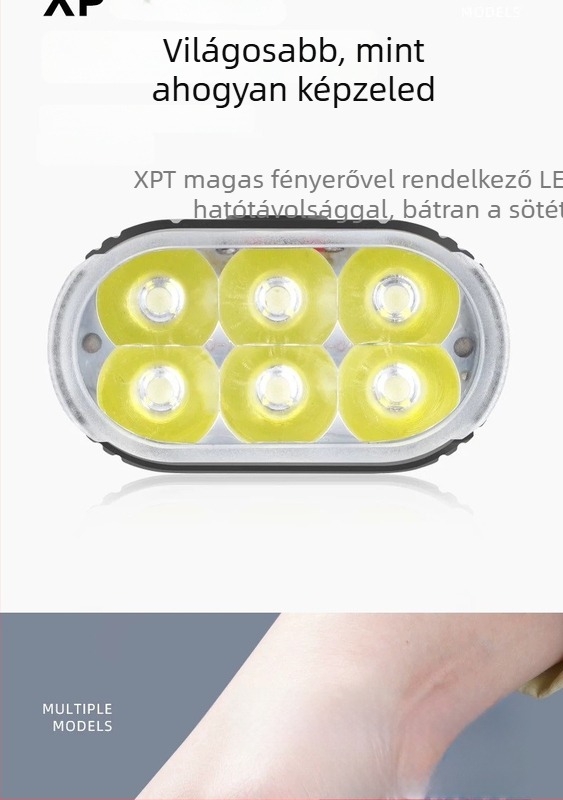 Kerékpár első lámpa, 2000 lumen, 4800 mAh, szerelhető, Yuuisd/Jiu Yue