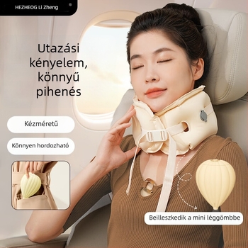 U alakú felfújható utazópárna repülőgéphez, hordozható, modern minimalistikus stílus — Harmonious Hz-A2