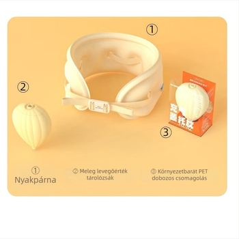U alakú felfújható utazópárna repülőgéphez, hordozható, modern minimalistikus stílus — Harmonious Hz-A2
