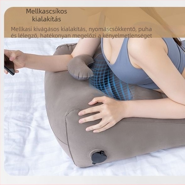 Felfújható alvó párna és láb-támasz ágyhoz – multifunkciós, PVC flocking, 0,45 mm vastagság, 610 g tömeg