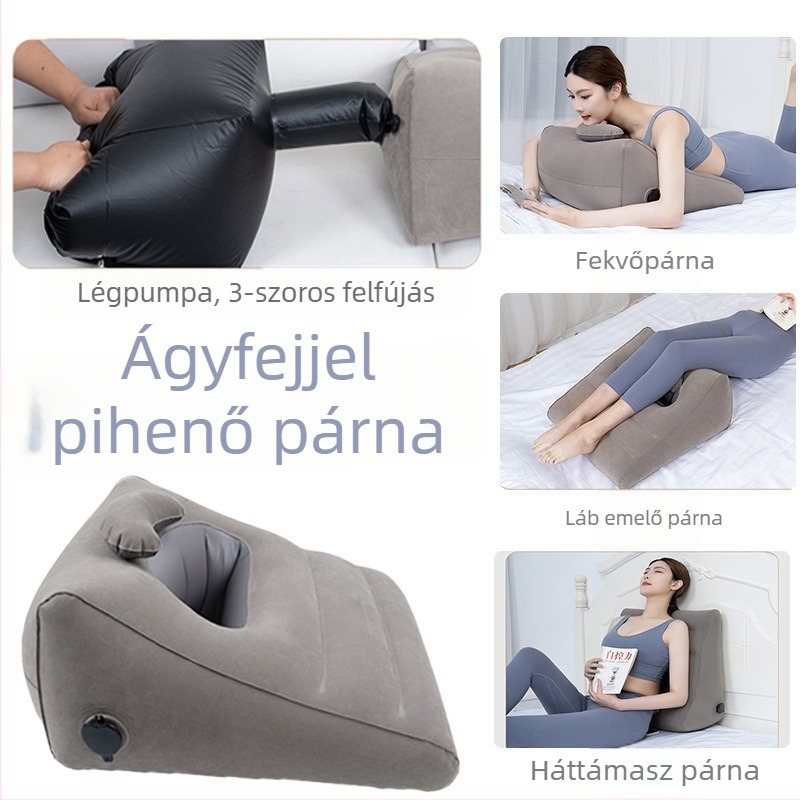 Felfújható alvó párna és láb-támasz ágyhoz – multifunkciós, PVC flocking, 0,45 mm vastagság, 610 g tömeg