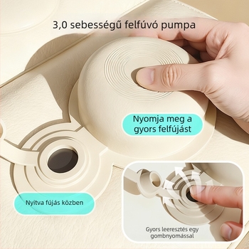 Felfújható lábfejtámasz – PVC, U alakú, vastagság 0.1, súly 0.1