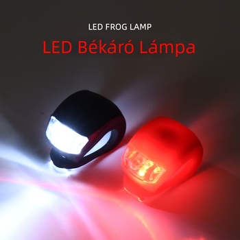 Flame Wolf béka alakú LED fény kerékpárhoz, robogóhoz és babakocsihoz – dekoratív és figyelmeztető fény