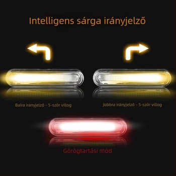 Kerékpár eleje és hátsó világítása USB-töltéssel – KQ márka, testreszabás elérhető