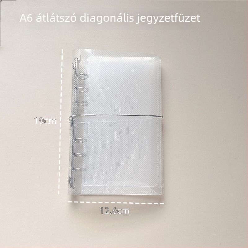 Háromrészes PP binder notesztároló, twill textúrájú borítással