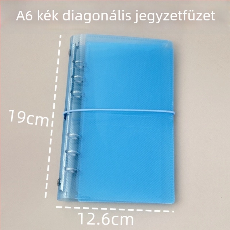 Háromrészes PP binder notesztároló, twill textúrájú borítással
