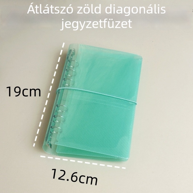 Háromrészes PP binder notesztároló, twill textúrájú borítással
