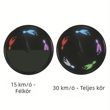 Kerékpár küllőfény | 30 kép mintázat | AAA elem | Testreszabás: Igen